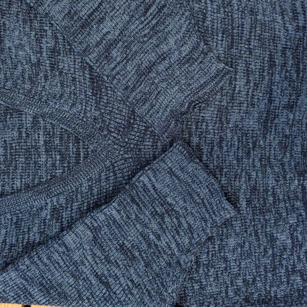 PRADA MILANO Italy Cool Rib Denim Blue Cotton Knit Dress Size 52 - Picture 14 of 15